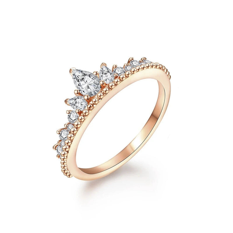 Pear Cut Tiara Ring