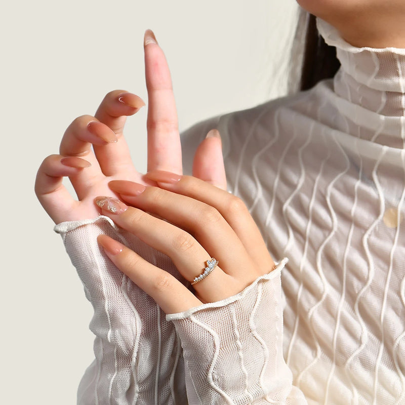 Pear Cut Tiara Ring