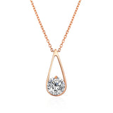 Droplet Moissanite Pendant