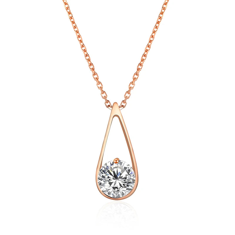 Droplet Moissanite Pendant