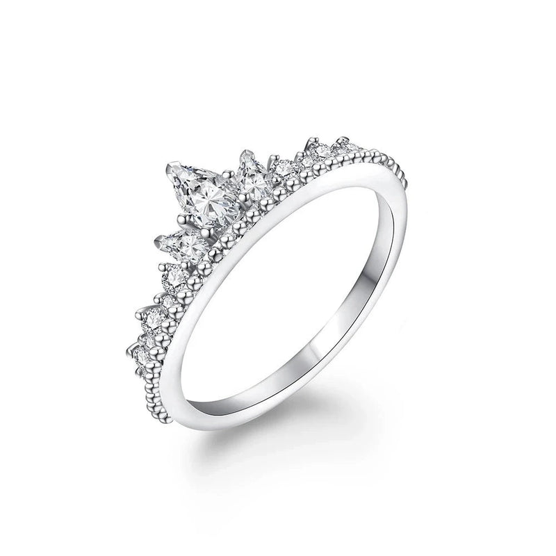 Pear Cut Tiara Ring