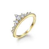 Pear Cut Tiara Ring