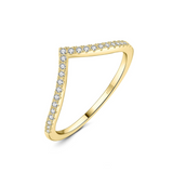 Arrow Moissanite Ring