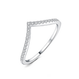 Arrow Moissanite Ring