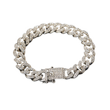 12mm Iced Out Cuban Bracelet