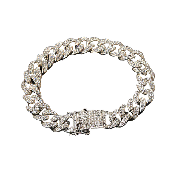 12mm Iced Out Cuban Bracelet