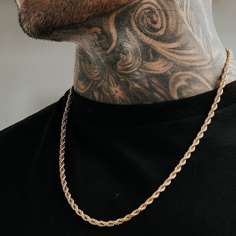 Minimalist Twist Rope Chain