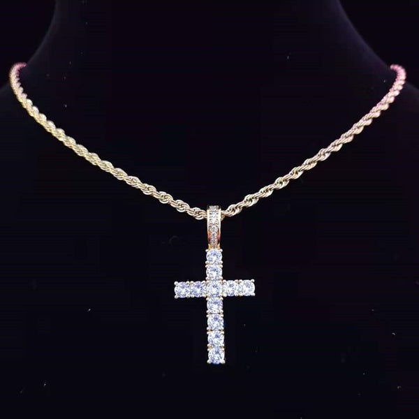 Cross Diamond Necklace