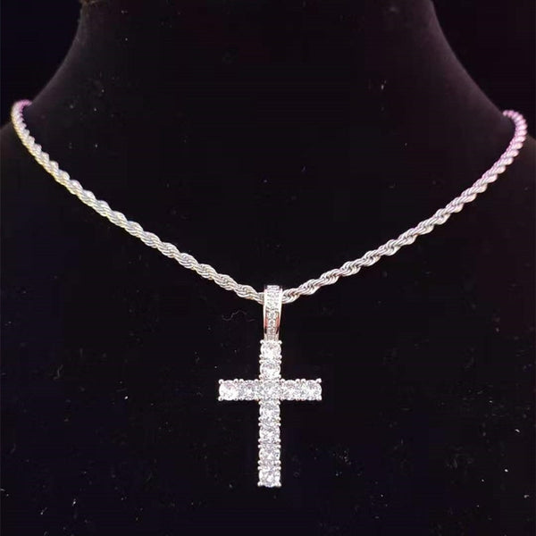 Cross Diamond Necklace