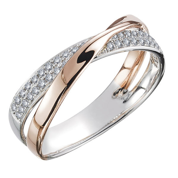 Classic Diamond Cross Ring