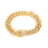 12mm Iced Out Cuban Bracelet