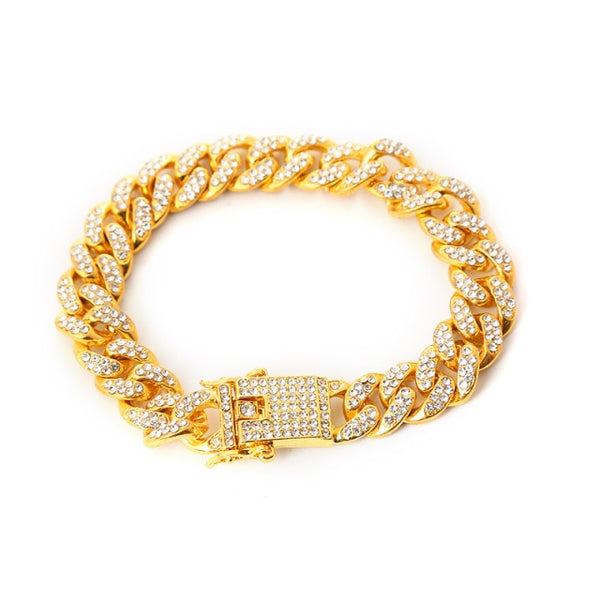 12mm Iced Out Cuban Bracelet